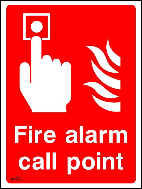 Buy Fire Alarm Call Point Safety Signs Self Adhesive Vinyl Sticker