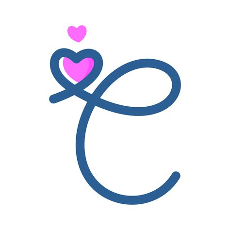 Initial C Love Logo 10216320 Vector Art at Vecteezy