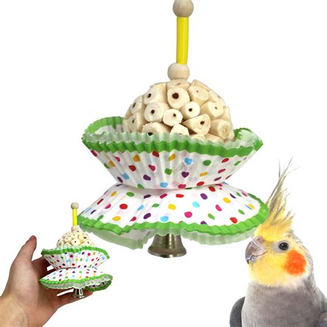 Amazon Bonka Bird Toys Cake Natural Sola Shred Forage Chew