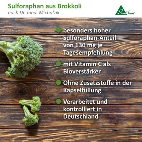 Sulforaphan Aus Brokkoli Extrakt Nach Dr Med Michalzik Kapseln