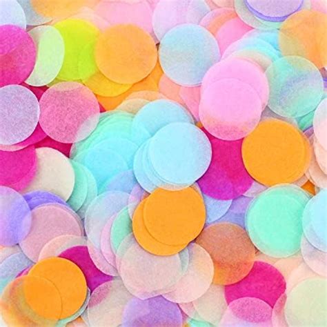 Rayong Pieces Paper Confetti Multicolor Round Tissue Confetti