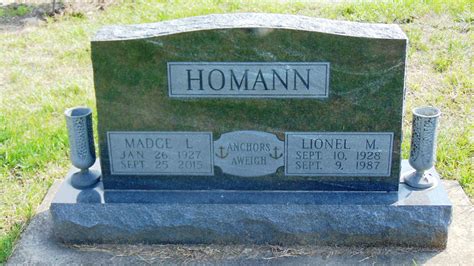 Lionel Merle Lonnie Homann Find A Grave Memorial