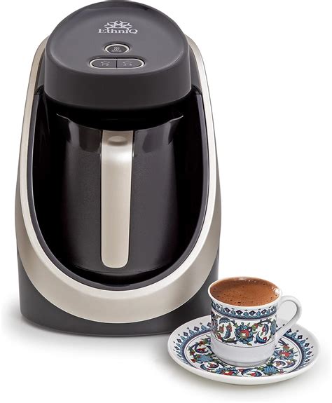 Buy ETHNIQ Turkish Coffee Maker - 100% BPA Free, 120V, 1 to 4 Cup Brewing Capacity with Cook ...