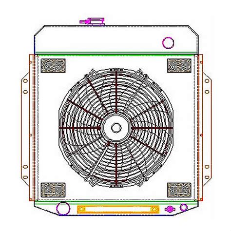 Ford Griffin Thermal Products Cu Griffin Exact Fit Radiator