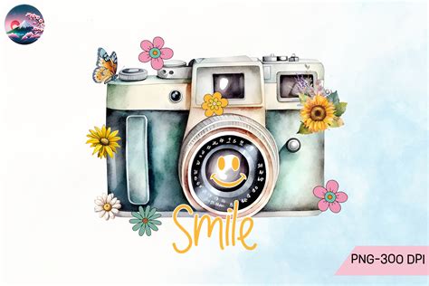 Camera Smile Photography PNG Graphic by Cherry Blossom · Creative Fabrica