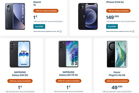 Jusquà 200 de remise sur les smartphones chez Bouygues Telecom