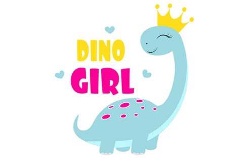 Girl Dinosaur Svg, Cute Dinosaur Svg, Cute Dino Svg, Clipart, Funny ...