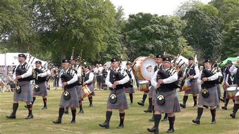 City Of Inverness Pipe Band Competing In Rspba Grade Bands During