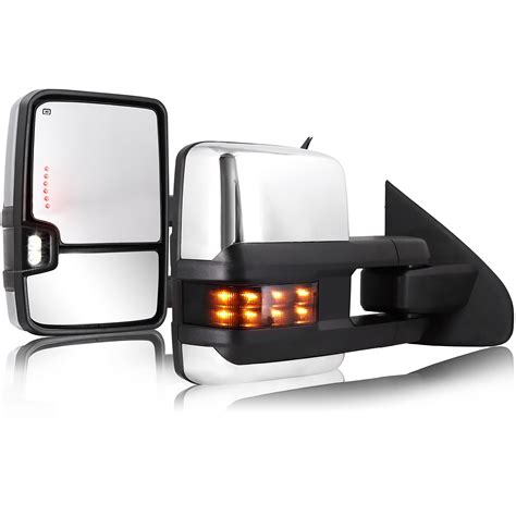 Amazon Sanooer Towing Mirrors Chrome For 2014 2018 Chevy Silverado