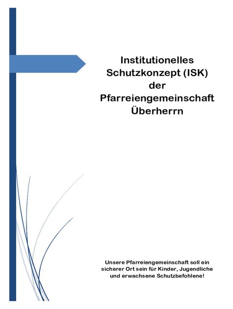 Fillable Online Institutionelles Schutzkonzept ISK Der