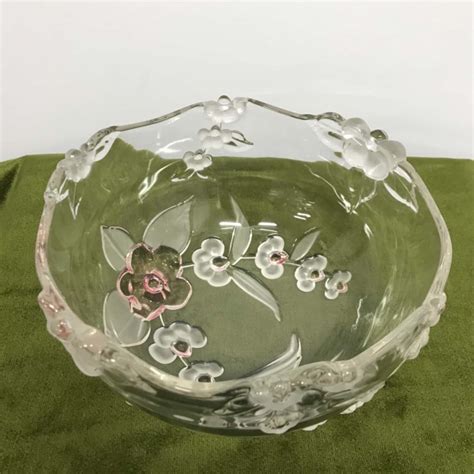 Walther Glas Glass Bowl With Pink Details