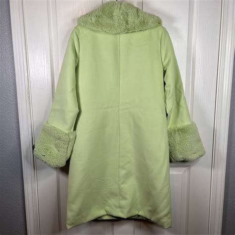 Wild Fable Jackets And Coats Wild Fable Long Sage Green Jacket Faux