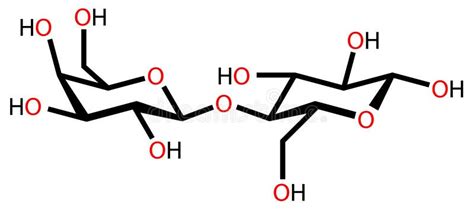 Lactose Chemical Formula Stock Vector Illustration Of Background 156653777