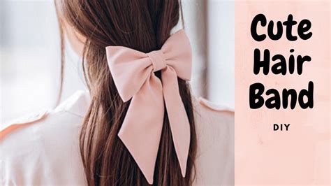 DIY Hair Bands Easy Bow Hair Band Tutorial DIY Hair Tie Diy Hair