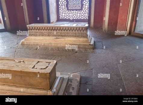 graveyards inside humayun tomb at morning from unique perspective Stock ...