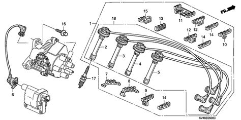 High Tension Cord Plug For 1995 Honda ACCORD CD5 General Sales Region