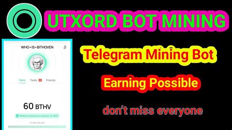 Utxord Mining New Telegram Mining Utxord Mining Youtube