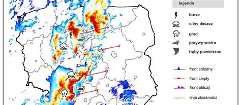 Gro Ne Burze Nad Polsk Intensywne Opady Deszczu Mo Liwy Grad Oraz