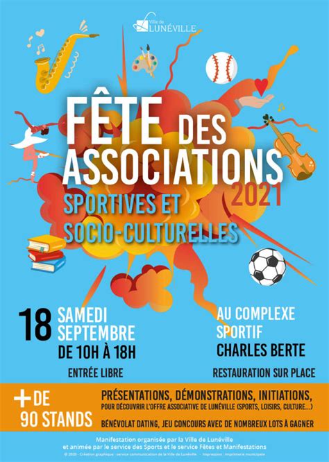 Affiche Fête Des Associations 2021 Ville De Lunéville