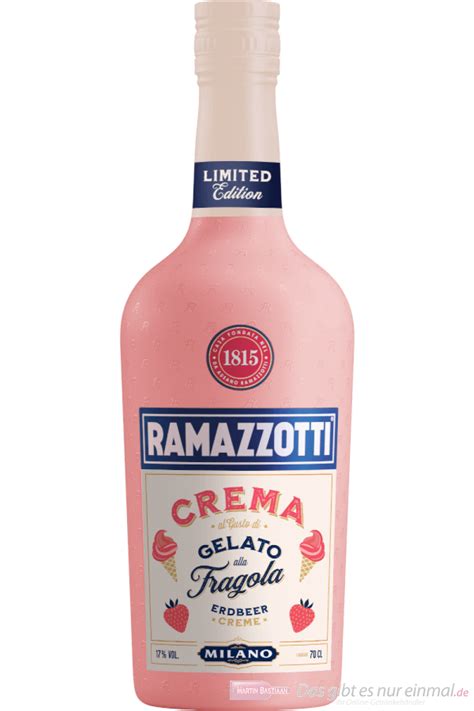 Ramazzotti Crema Gelato alla FragolaLikör 0 7l Flasche