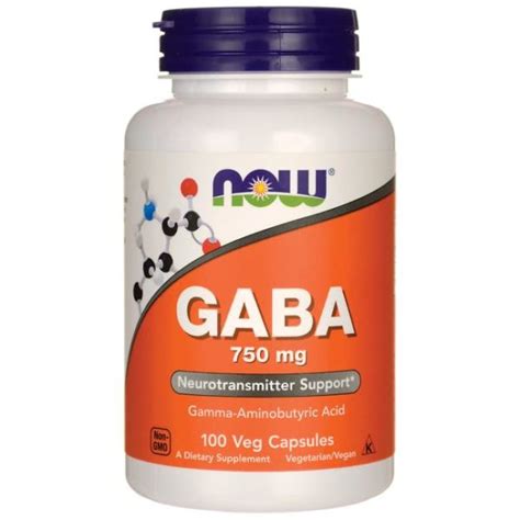 Gaba ácido Gamma Aminobutírico 750 Mg 100 Cápsulas Veganas Vitadealer