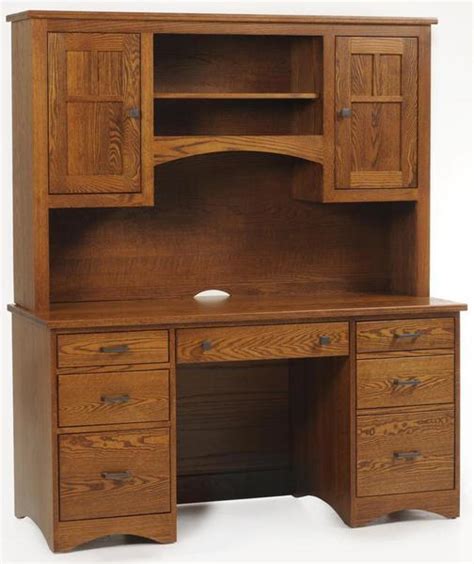 Prairie Mission Desk With Hutch Top From Dutchcrafters