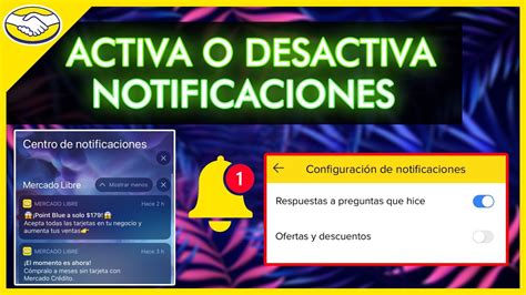 C Mo Activar O Desactivar Notificaciones De Mercado Libre Youtube