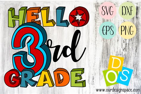 Hello 3rd Grade Graphic By Our Design Space · Creative Fabrica