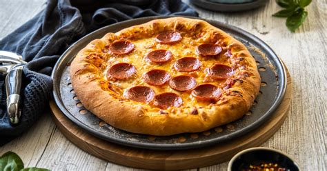 Homemade Stuffed Crust Pepperoni Pizza Sugar Salt Magic