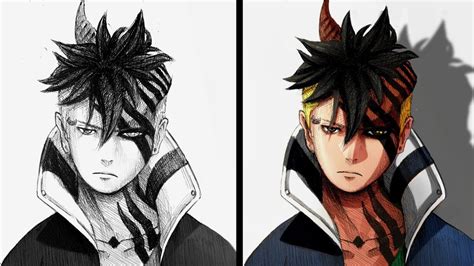 Drawing Anime In 3D Kawaki Otsutsuki Mode From Boruto YouTube