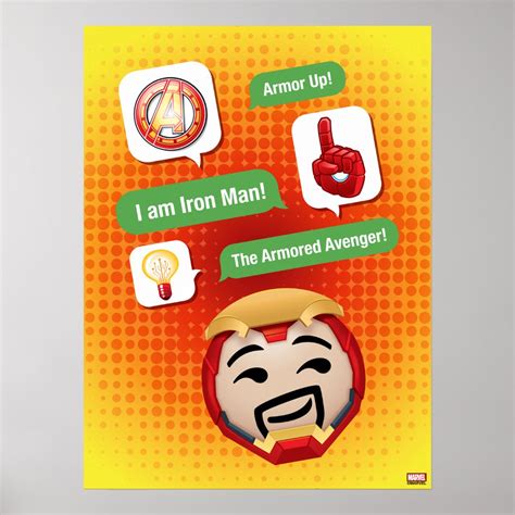 Iron Man Emoji Poster | Zazzle