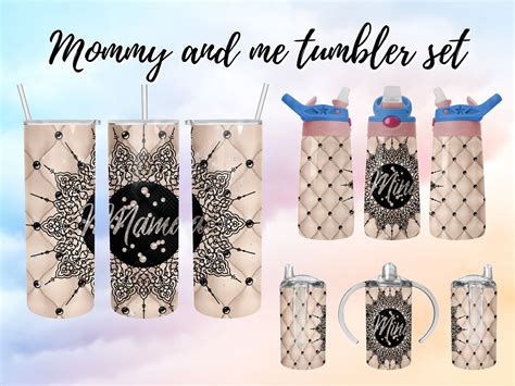 Mommy And Me Tumbler Set Digital Download Png Sublimation Etsy