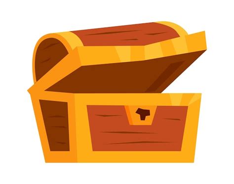 Premium Vector Open Treasure Chest Vector Illustration