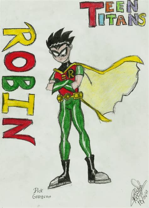 Robin Dick Grayson - teen titans style by qBATGIRLq on DeviantArt