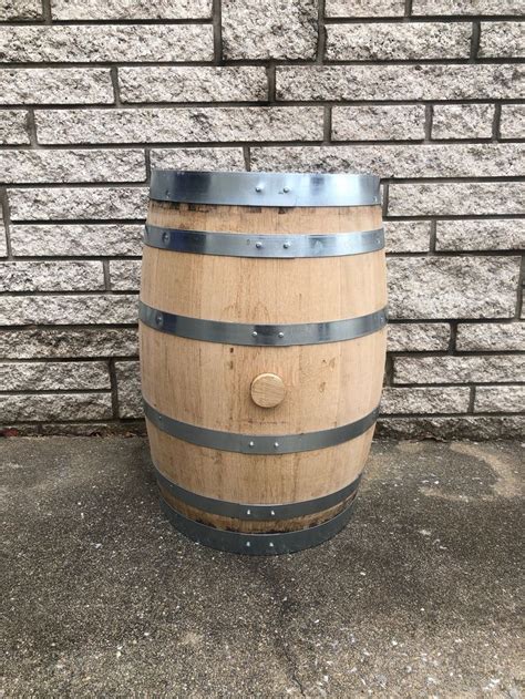 Vintage Small Wine Barrel, Short Wine Barrel, Rustic Wine Barrel ...