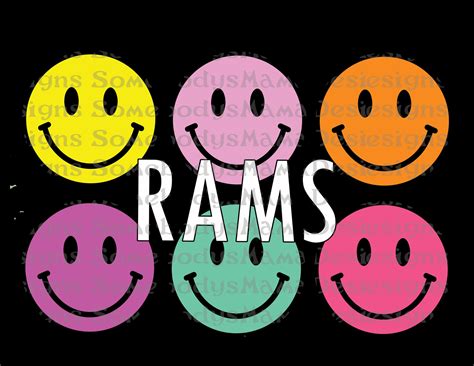 Rams Emoji Smiley Png File Sublimation Dtf Dtg Digital Download Etsy