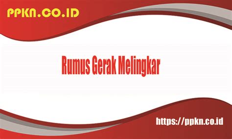 rumus gerak melingkar