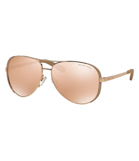 Michael Kors Chelsea Metal UVA/UVB Protection Aviator Sunglasses | Dillards