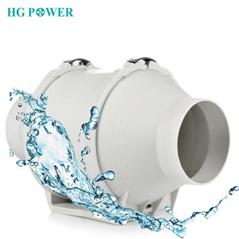 45 220v High Efficiency Inline Duct Fan Ventilation System Exhaust