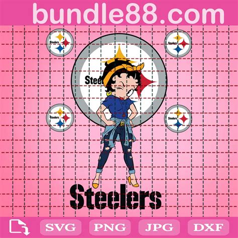 Pittsburgh Steelers Betty Boop Svg Svg Png Dxf Eps Cricut October