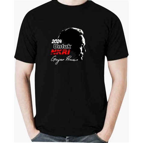 Jual Kaos Ganjar Pranowo 2024 Baju Relawan Ganjar Pranowo Sablon Dtf