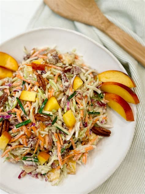 Peach Pecan Coleslaw Joy Bauer