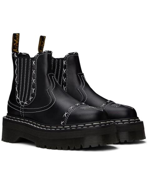 Dr Martens 2976 Gothic Americana Platform Boots In Black Lyst