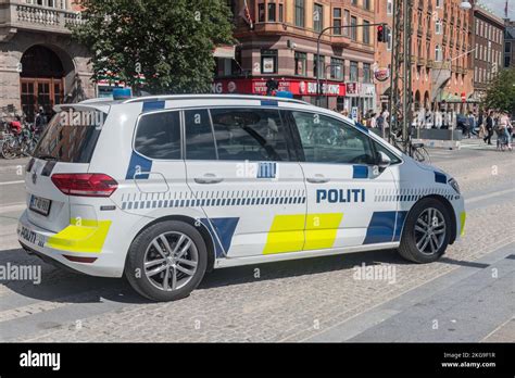 Copenhagen Denmark July 26 2022 Car Of Danish Police Politi Stock