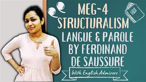 Structuralism In Linguistics Saussurean Principles Langue And Parole