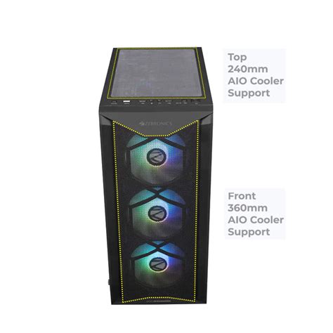 Buy Zebronics Zeb Invader Mid Tower Cabinet Black At Best Price In