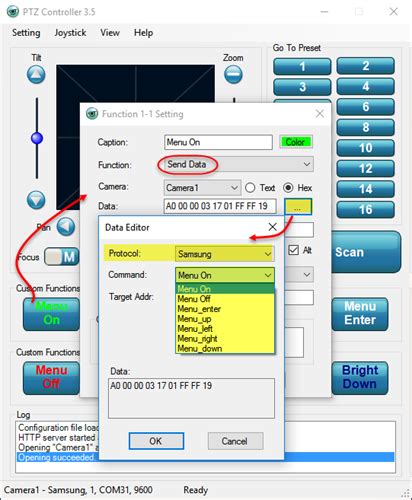 Ptz Controller Supports Protocols For Samsung Ptz Cameras