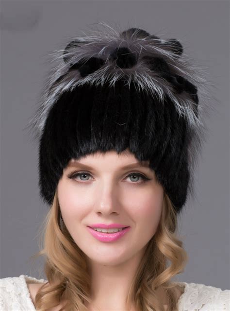 Hat Winter Real Mink Fur Hat Fox Fur Rabbit Fur Winter Fur Hat Mink