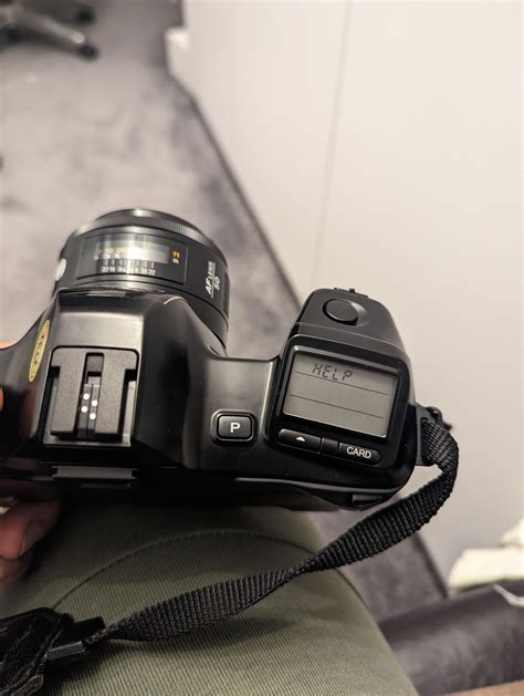 minolta dynax  flashing   error message