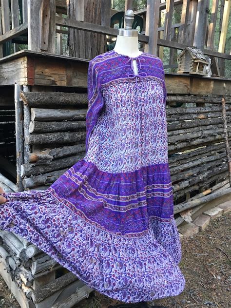 Vintage Indian Cotton Summer Dress Gem